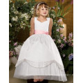 Reizendes Blumen-Mädchen-Kleid mit niedrigem Preis- oder Babyblumenmädchen-Kleidmuster Regenbogen-Tulle-Blumenmädchenkleid, das in China alibaba gebildet wird